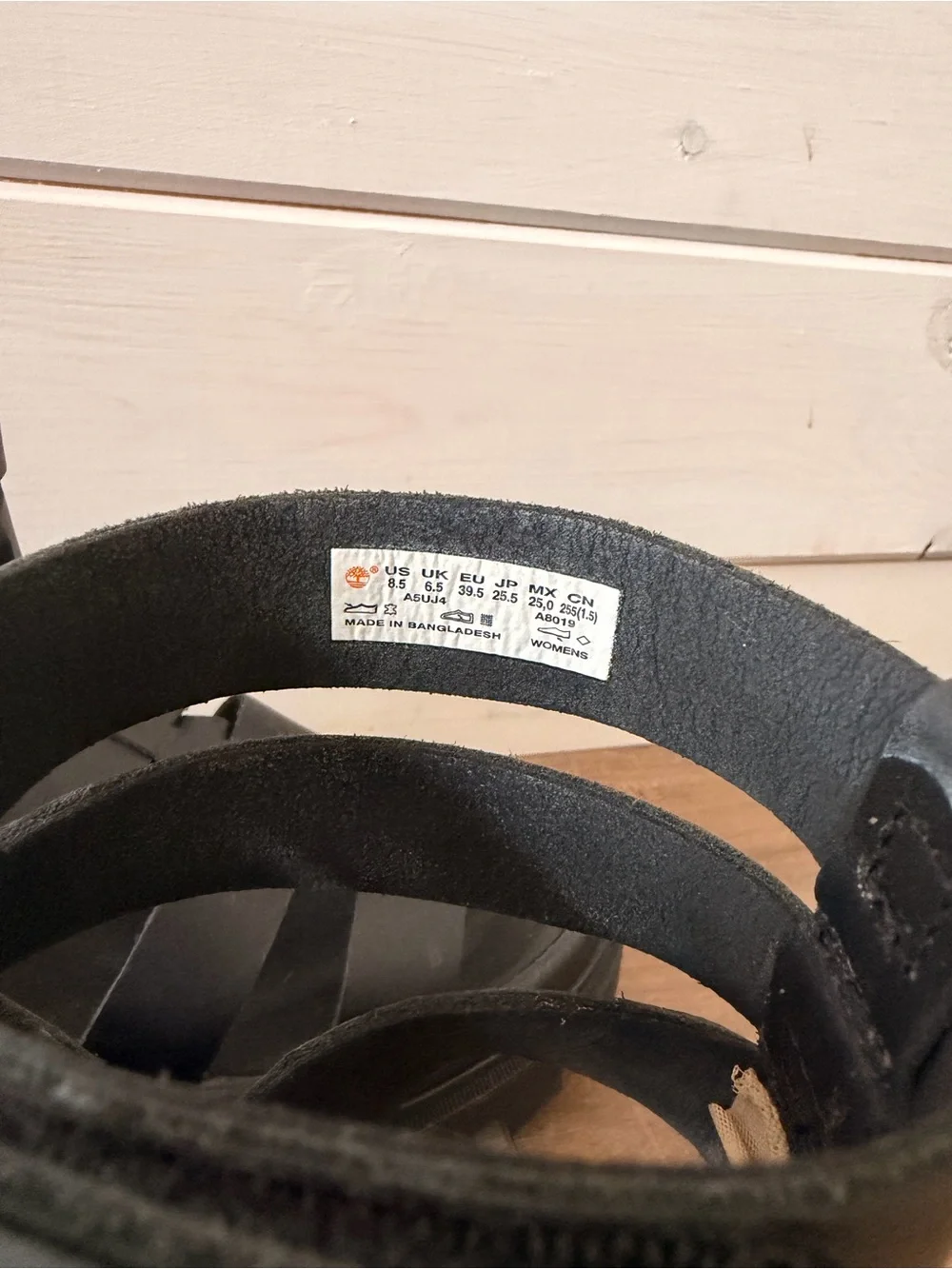 Timberland Black Chunky Gladiator Sandals for Women